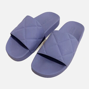 Bottega Veneta The Slider Puffy Pool Sandal Slides Lavender Purple 37